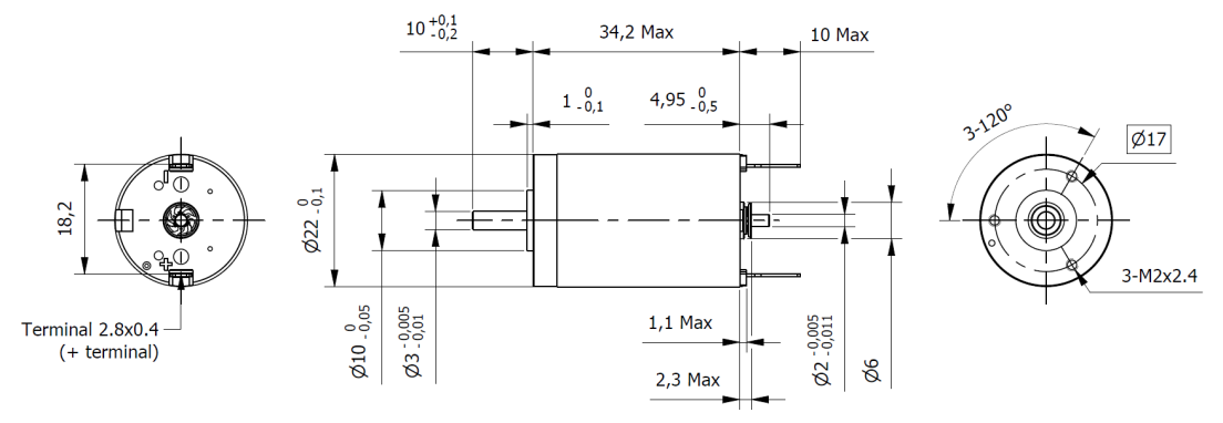 Tech 22DC34N-6V-G