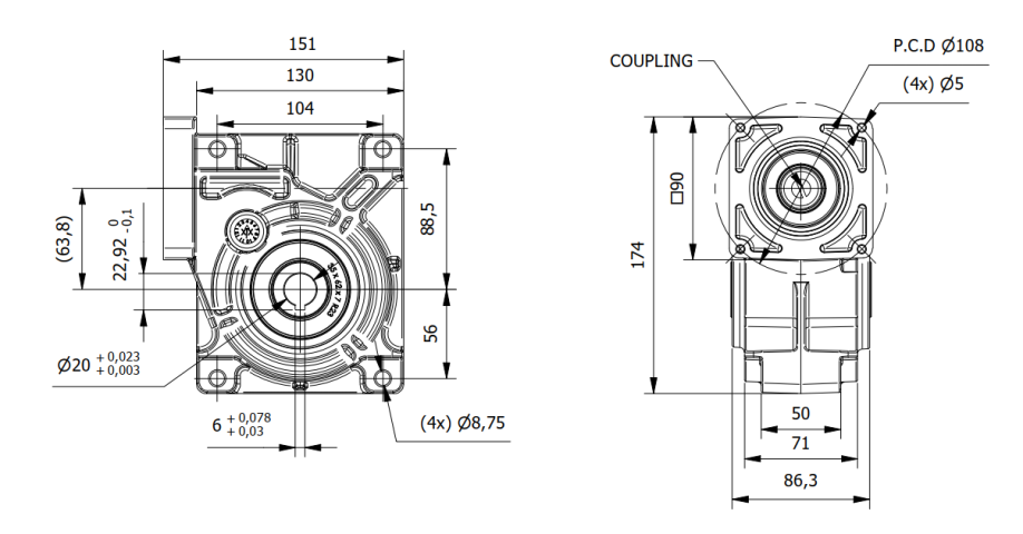Tech GW65-C-120-B
